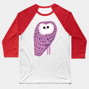 Pink Owl Baseball T-Shirt